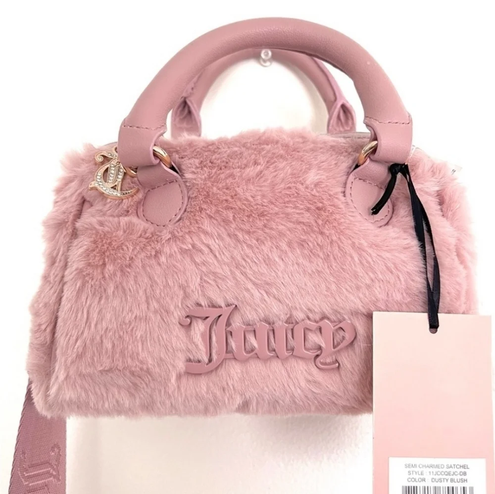 🩷▪️Juicy couture▪️ pink semi charmed dusty blush mini satchel coin